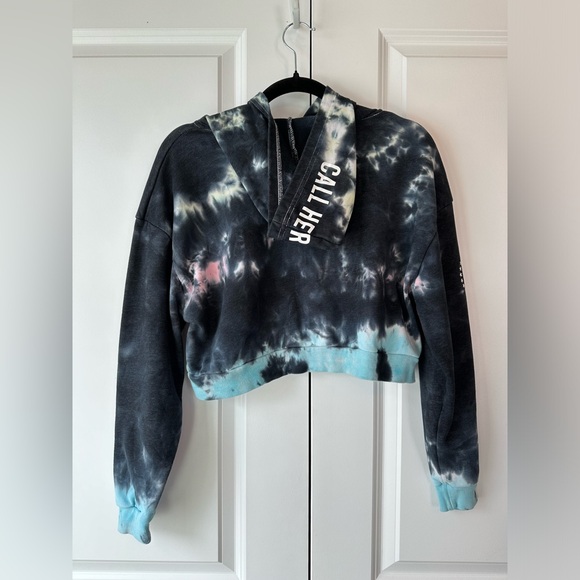 Barstool Sports Call Her Daddy I’m Unwell Cropped Tie Dye Hoodie (Size M) - Picture 3 of 9